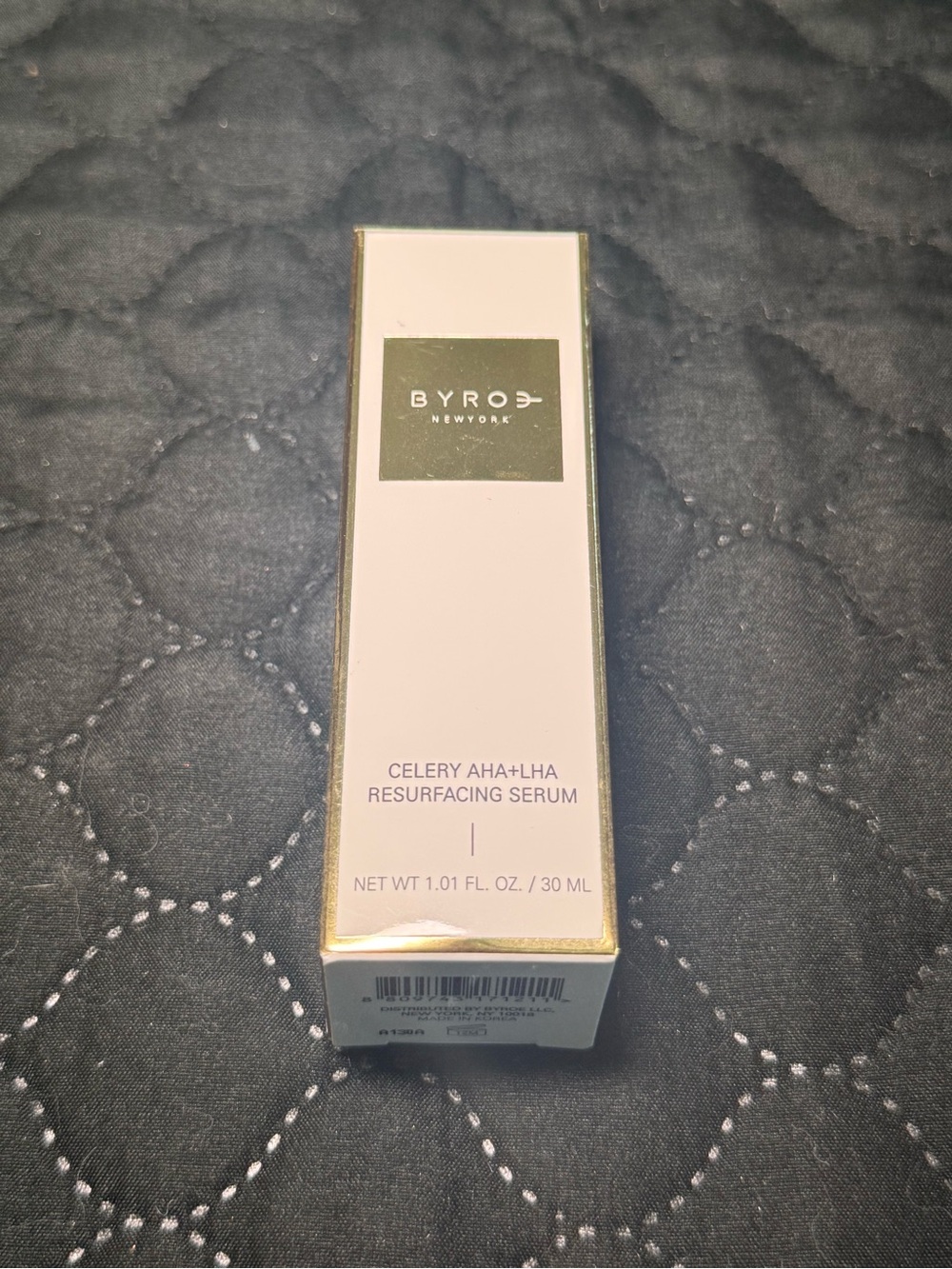 ROE Skincare Serum Box in Pale Pink and Gold Accents